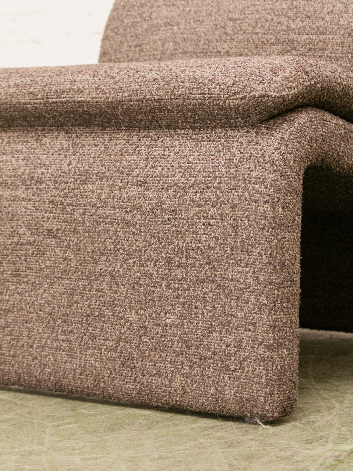 Brown Sculptural Lounge Chair