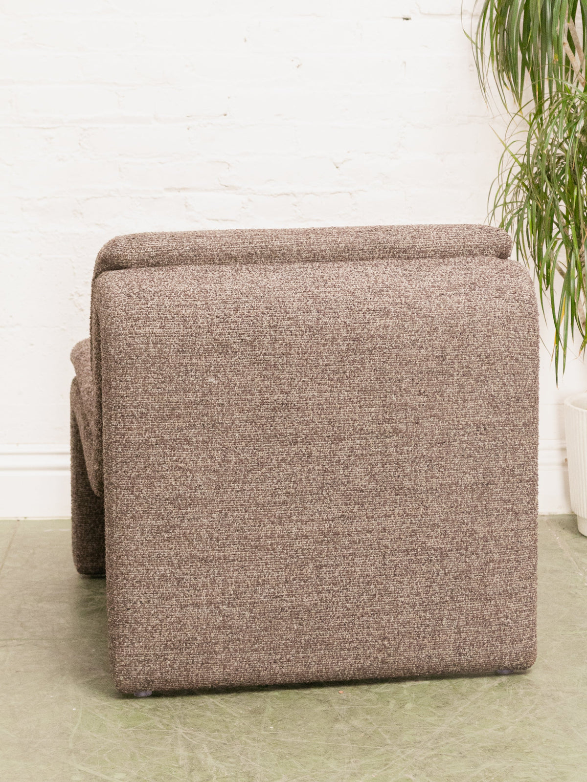 Brown Sculptural Lounge Chair