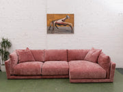 Hansel Modular Sofa in Bianca Rosewood