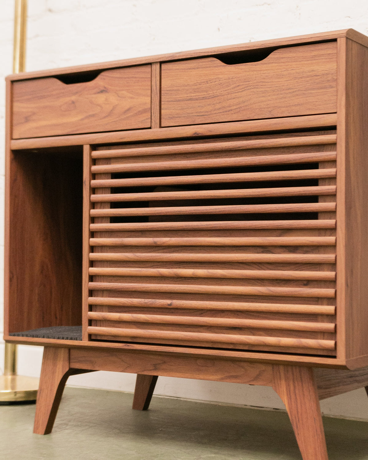 2 drawer Slat Cabinet
