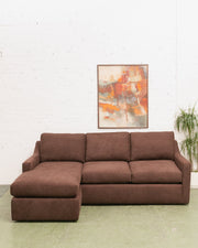Hauser Sectional Sofa in Caprice Java