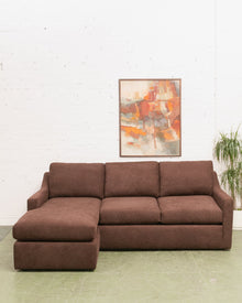 Hauser Sectional Sofa in Caprice Java