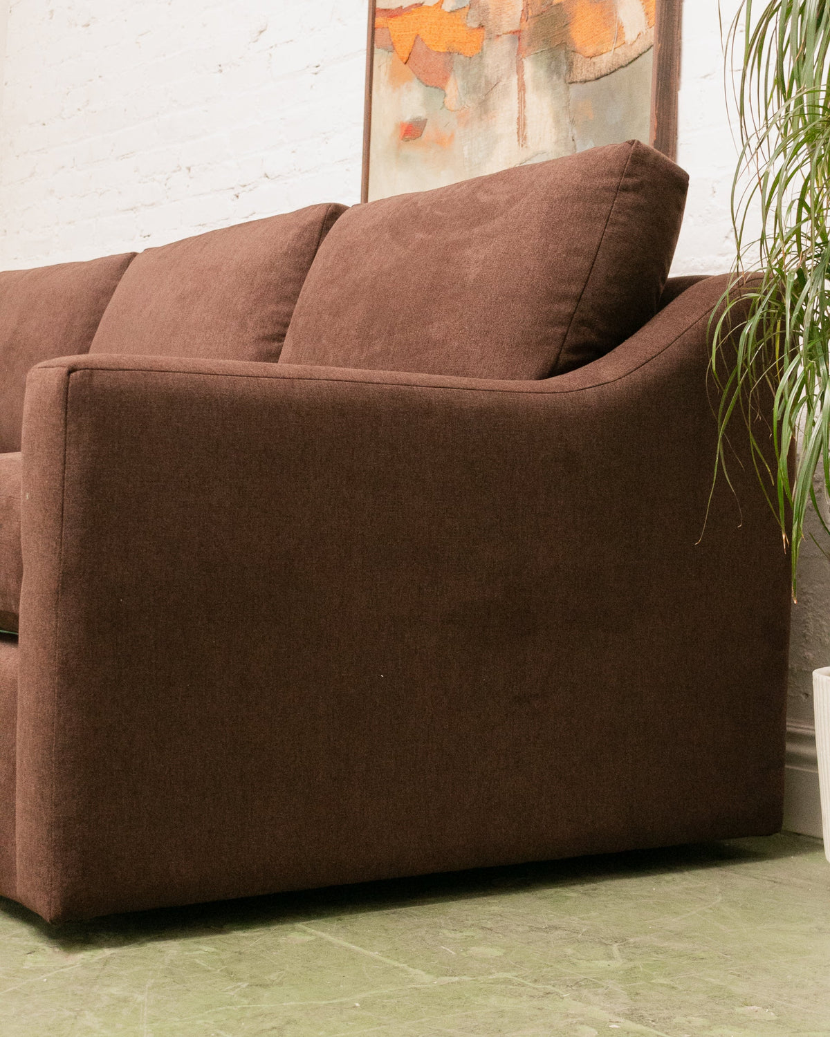 Hauser Sectional Sofa in Caprice Java