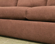 Hauser Sectional Sofa in Caprice Java