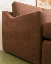Hauser Sectional Sofa in Caprice Java
