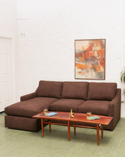 Hauser Sectional Sofa in Caprice Java