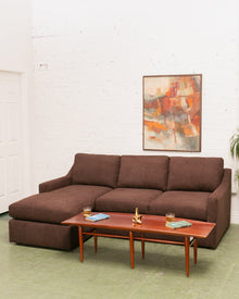 Hauser Sectional Sofa in Caprice Java