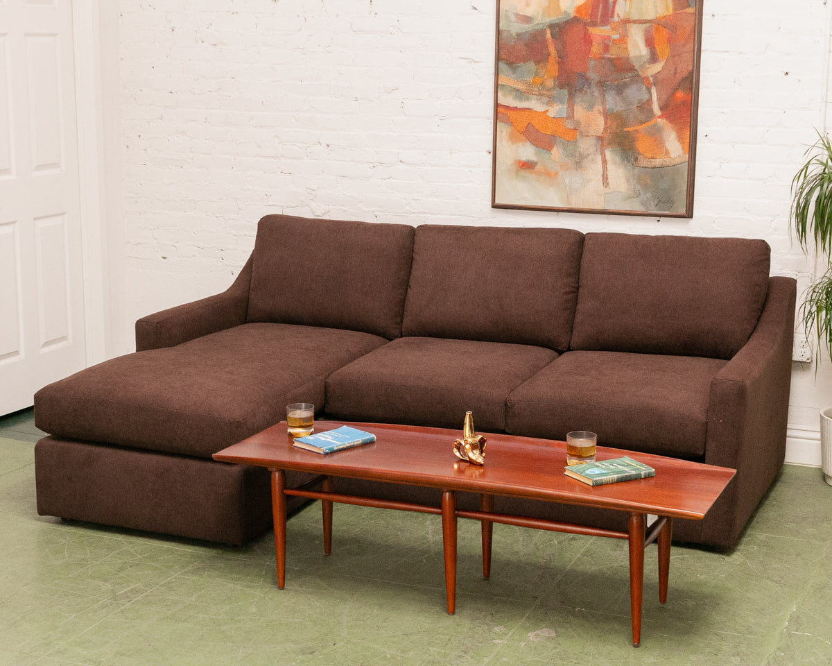 Hauser Sectional Sofa in Caprice Java