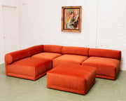 Emma 5 Piece Modular Sectional in Monaco Rust