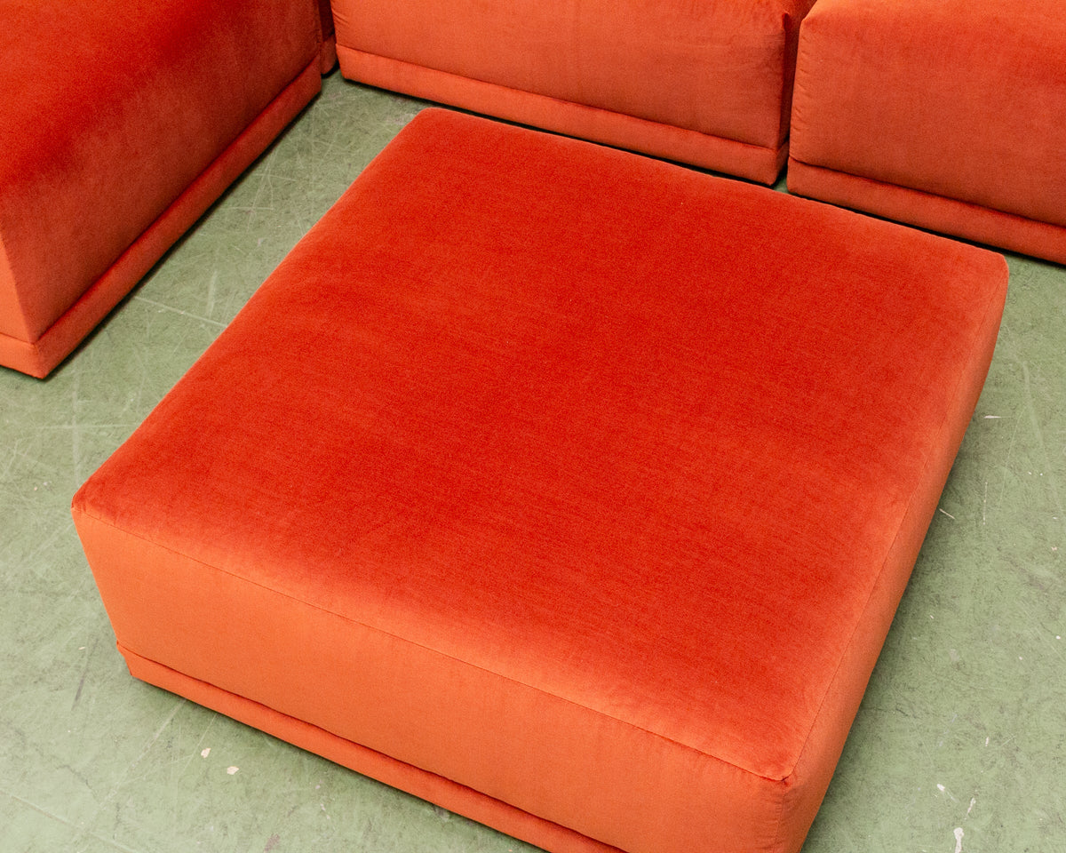 Emma 5 Piece Modular Sectional in Monaco Rust