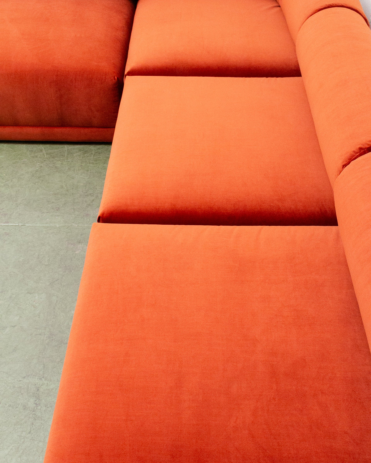 Emma 5 Piece Modular Sectional in Monaco Rust