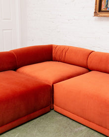 Emma 5 Piece Modular Sectional in Monaco Rust