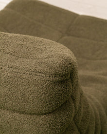 Slouchy 70's Style Lounge Chair in Green