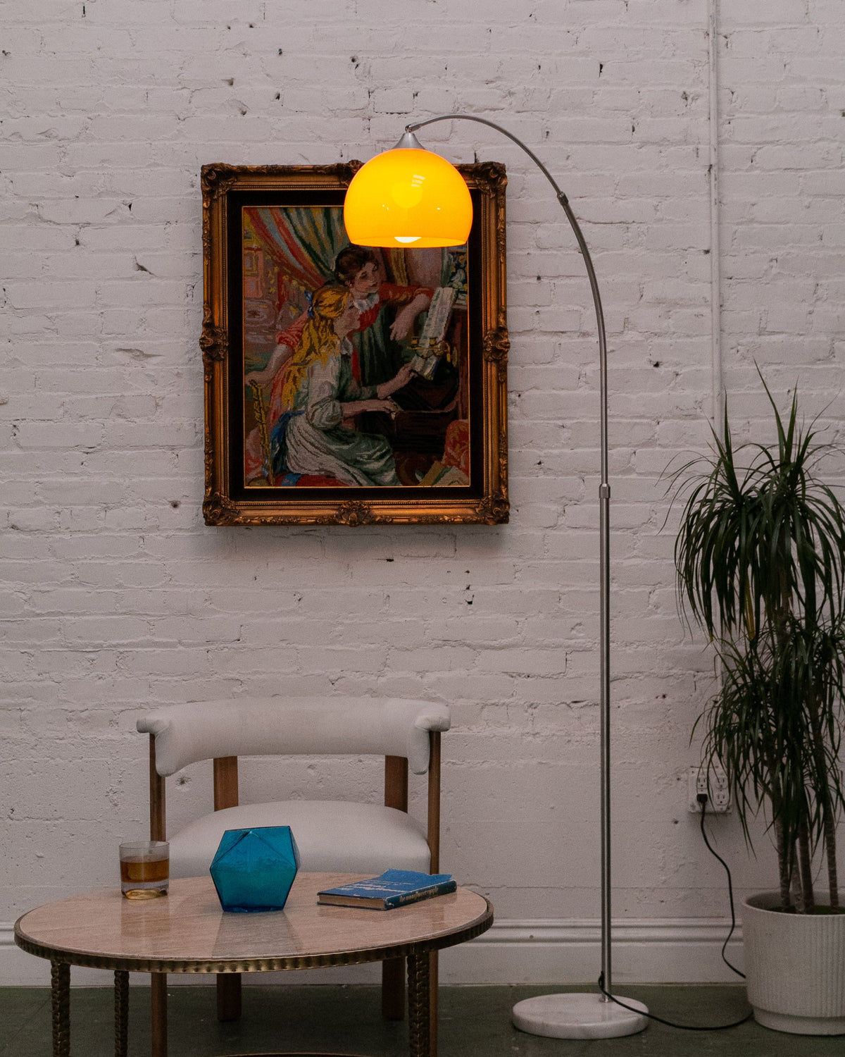 Orange Acrylic Floor Lamp