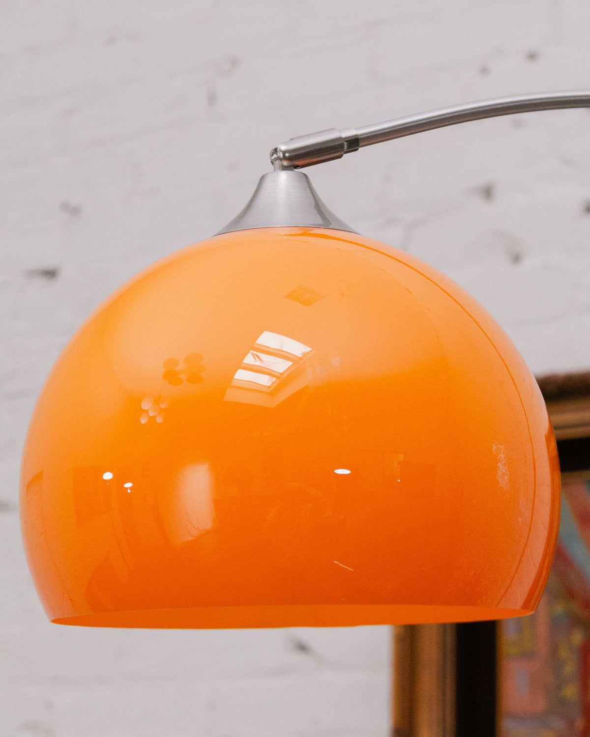 Orange Acrylic Floor Lamp