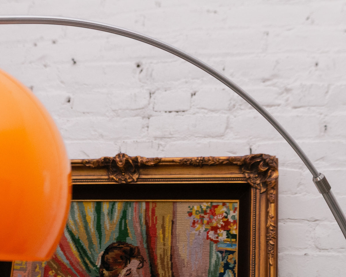 Orange Acrylic Floor Lamp
