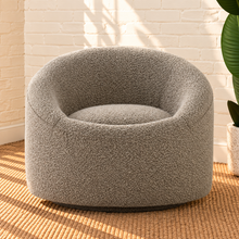 Jaden Swivel Accent Chair in Moon Gray