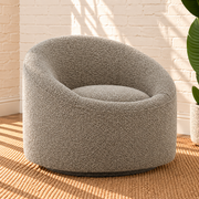 Jaden Swivel Accent Chair in Moon Gray