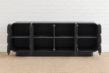 Jaylen Sculptural Credenza in Charcoal