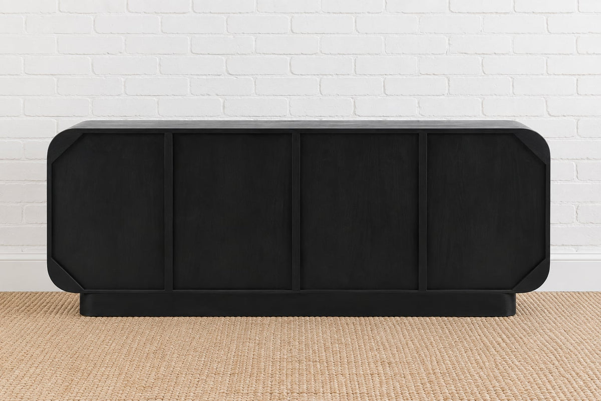 Jaylen Sculptural Credenza in Charcoal