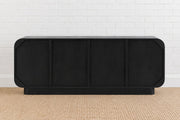 Jaylen Sculptural Credenza in Charcoal