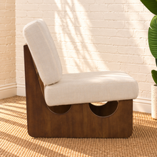 Karyl Accent Chair in Ivory