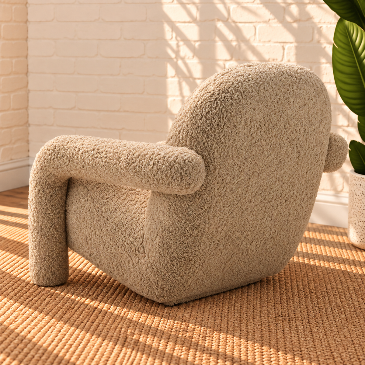 Kinsley Accent Chair in Latte Beige
