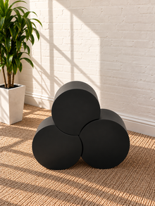 Klein 3-Piece Orbit Nesting Side Tables in Midnight