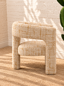 Kristine Accent Chair in Cream Rust