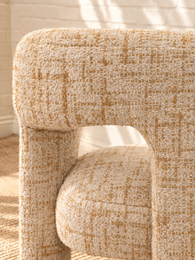 Kristine Accent Chair in Cream Rust
