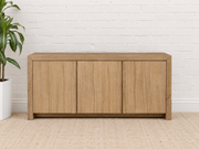 Levi Three-Door Media Cabinet in Natural