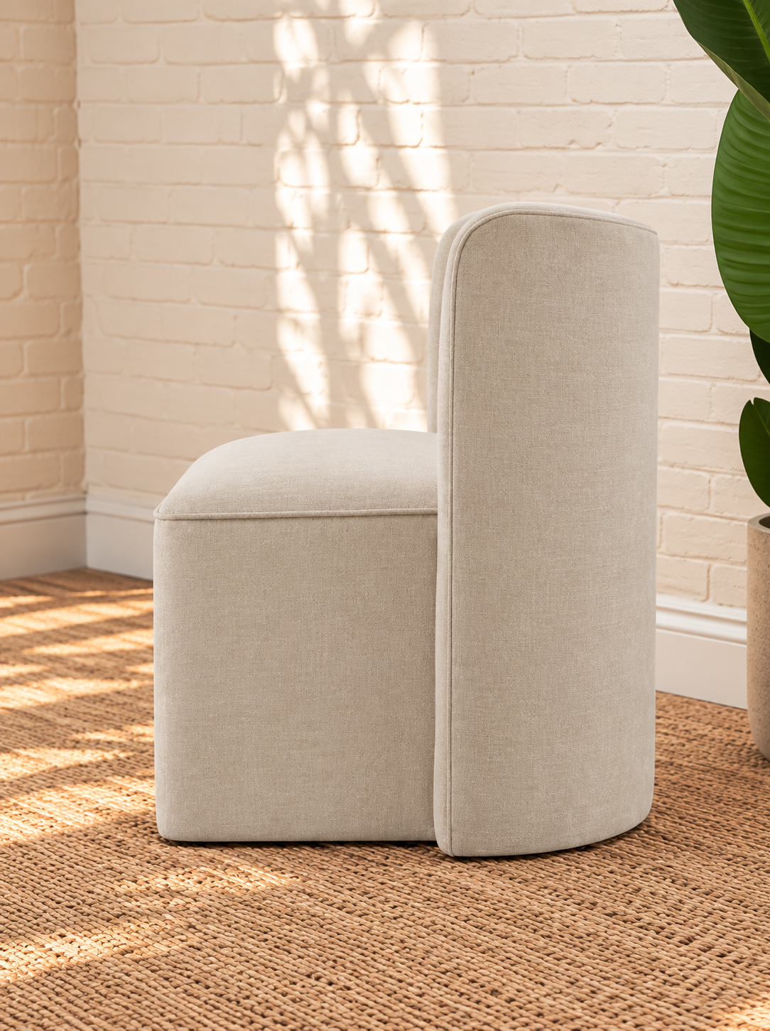 Lizbeth Fabric Accent Chair in Sand