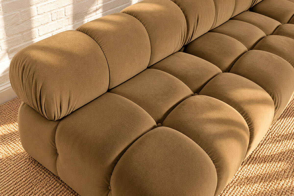 Louisa 6-Piece Sectional Sofa in Camel Brown