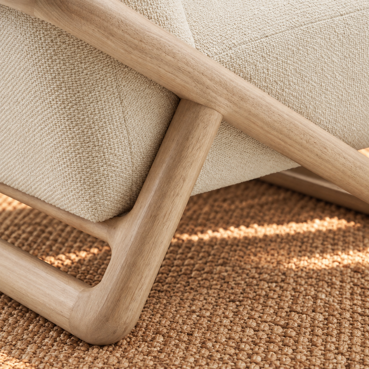 Lucia Lounge Chair in Oatmeal