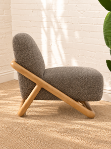 Lucia Lounge Chair in Textured Mocha