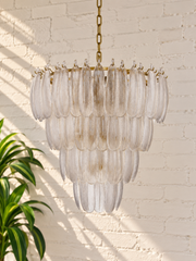 Maine Tiered Glass Chandelier