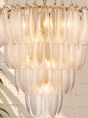 Maine Tiered Glass Chandelier