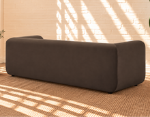 Marbella Velvet Sofa in Espresso