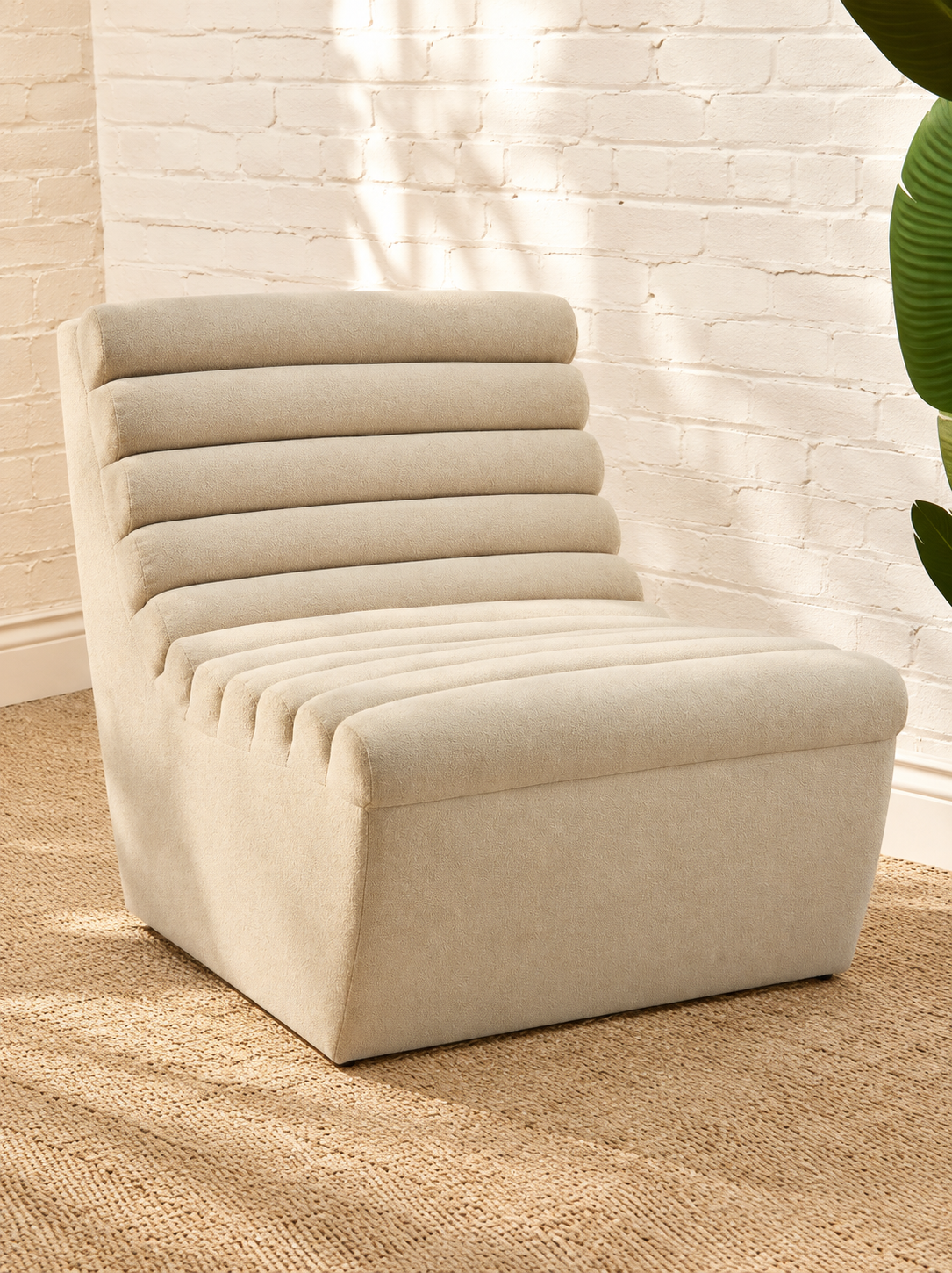 Marlowe Lounge Chair in Cream Beige