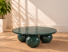 Martha Ball Feet Coffee Table in Forest Night Marble