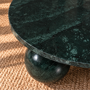 Martha Ball Feet Coffee Table in Forest Night Marble