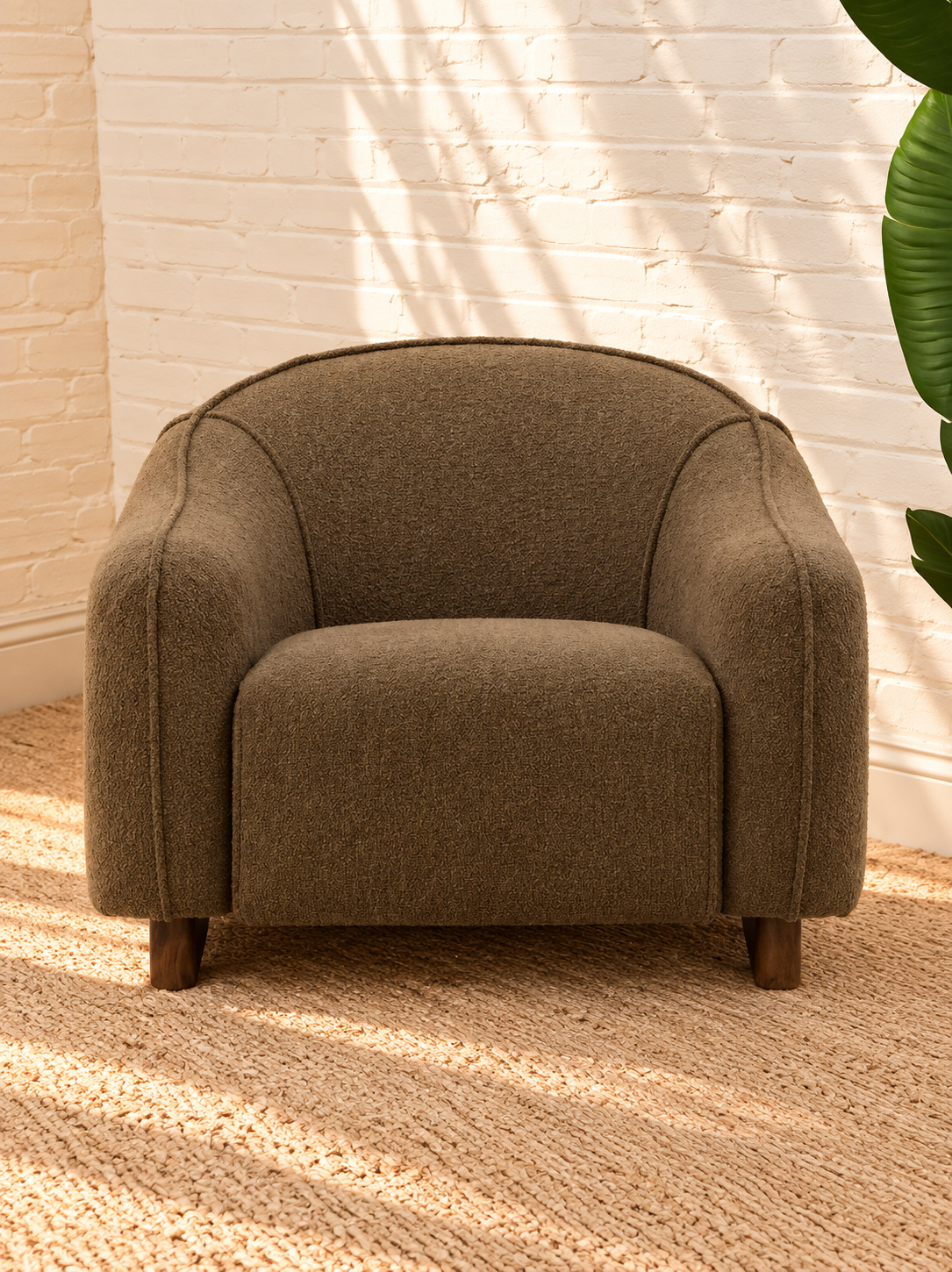 Mateo Accent Chair in Olive Taupe