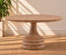 Micah Pedestal Round Dining Table in Natural