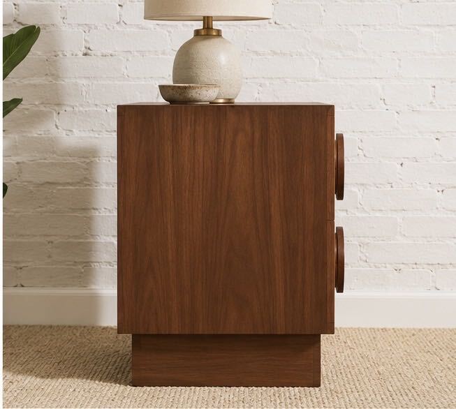 Pair of Moonlight Double Drawer Nightstands