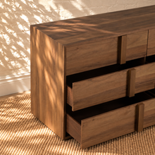 Nixon Six-Drawer Dresser in Warm Walnut