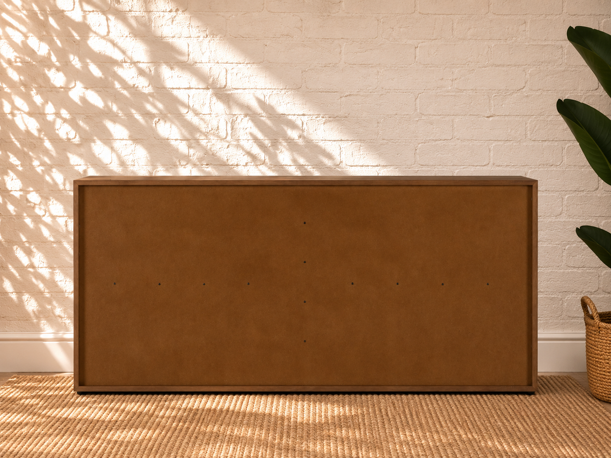 Nixon Six-Drawer Dresser in Warm Walnut