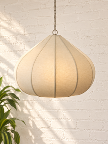Poppy Sculptural Hanging Lamp in Sand