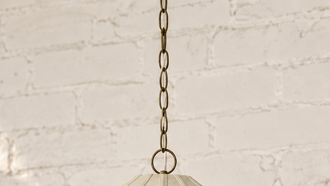 Poppy Sculptural Hanging Lamp in Sand