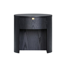 Marlow 19" Wood Round Nightstand With Drawer