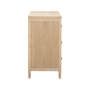 Bristol Park 62" Whitewashed Oak Wood 6-Drawer Dresser